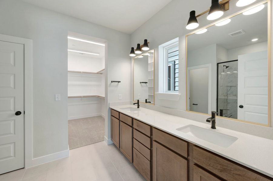 Furnished interior view inside a new home in The Twilight at Goodnight Ranch, Austin (Image 10).