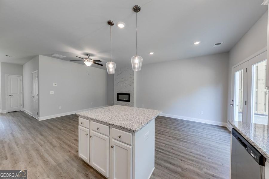 Furnished interior view inside a new home in Chimney Oaks Townhomes, Homer (Image 6).