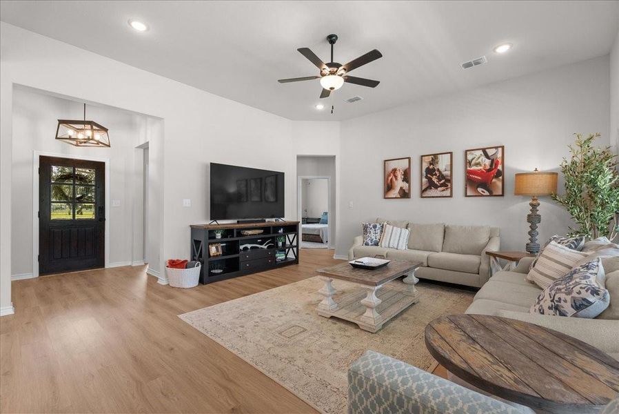 Furnished interior view inside a new home in , Santa Fe (Image 34). Furnished interior view inside a new home in , Santa Fe (Image 34).