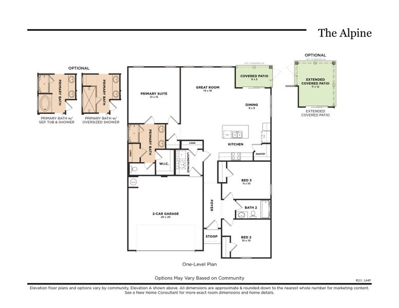 The Alpine 2-Car Floorplan R2.1
