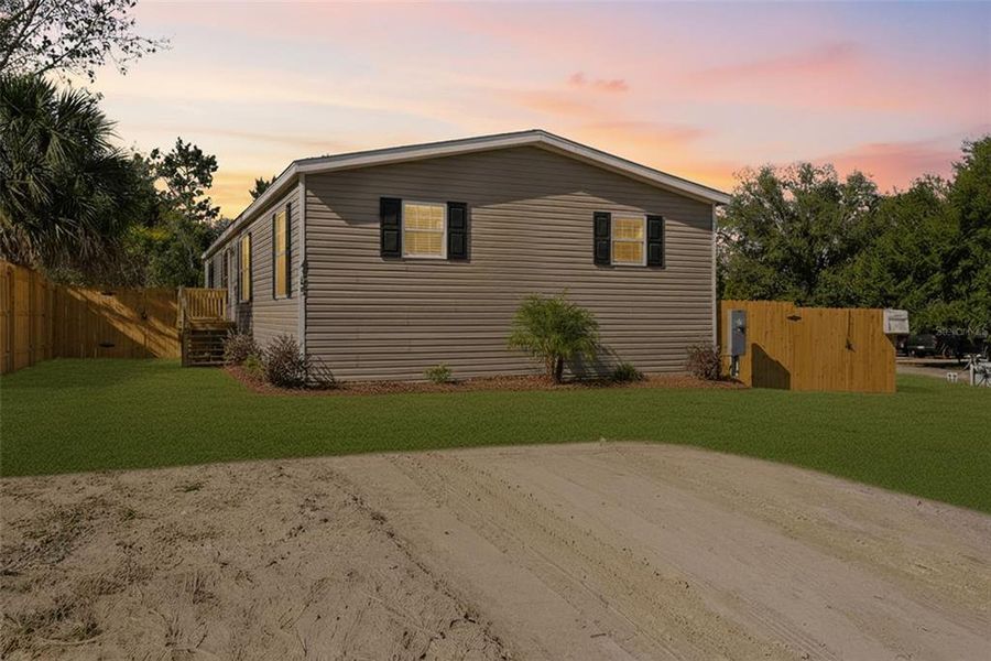 Exterior details and patio area of a home in , Brooksville (Image 22).
