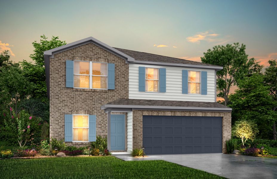 Representative exterior photo of a completed home built from the Madison by National HomeCorp in Courtland Place, Cleburne, TX (Image 19).