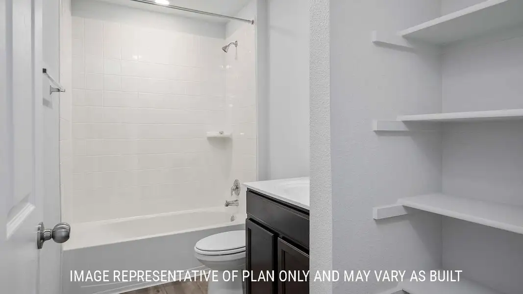 Representative furnished interior of a home built from the Bellvue by D.R. Horton in Victory Ranch, Killeen (Image 10).