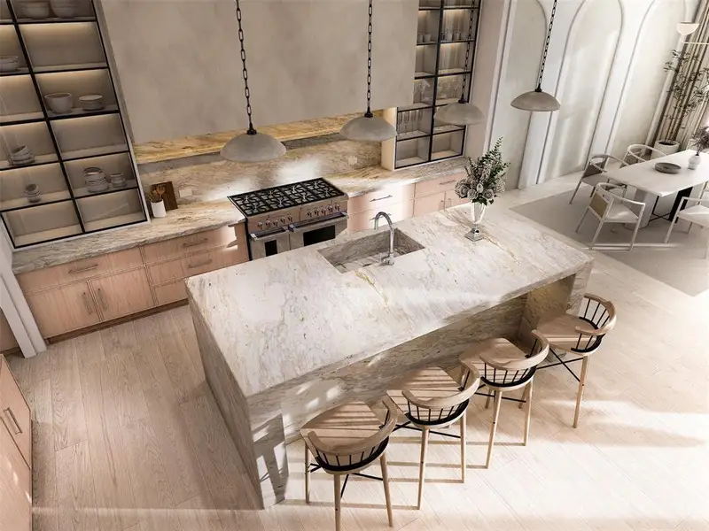 Furnished interior view inside a new home in , Dallas (Image 10).
