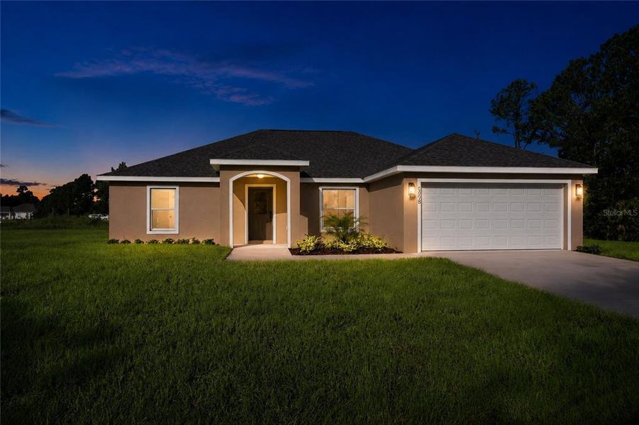 Front exterior of a new home in , Sebring, FL, highlighting curb appeal (Image 19).