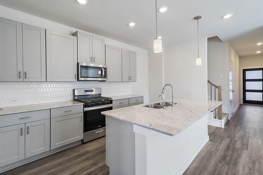 Furnished interior view inside a new home in Heights of Barbers Hill, Baytown (Image 8).