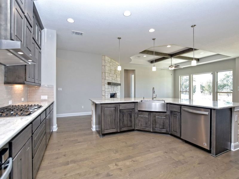 Representative furnished interior of a home built from the Siena II by Giddens Homes in Clearwater Ranch, Liberty Hill (Image 113).