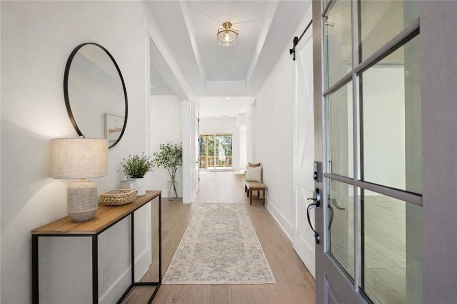 Furnished interior view inside a new home in Soleil Belmont Park, Canton (Image 17).