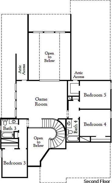 2D floor plan layout of this home in Bridgeland, Cypress, TX (Image 2). 2D floor plan layout of this home in Bridgeland, Cypress, TX (Image 2).