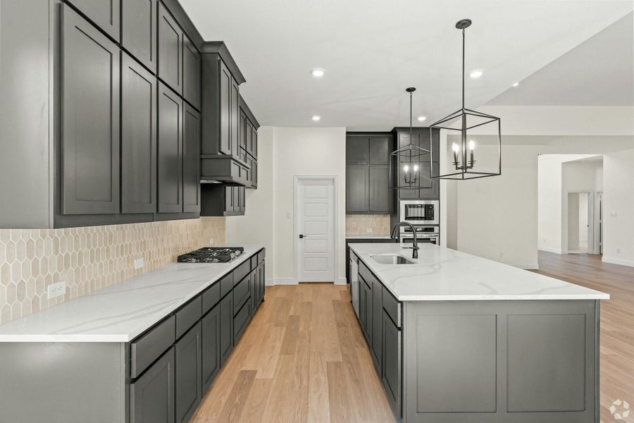 Representative furnished interior of a home built from the Bowie by Kindred Homes in Park Trails, Forney (Image 5).