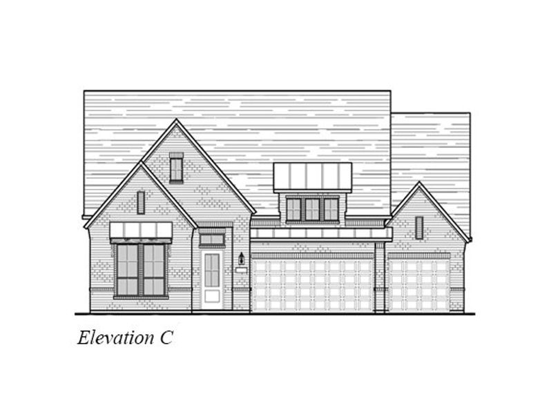 Exterior rendering of this home design in Trinity Falls, McKinney, TX (Image 11).
