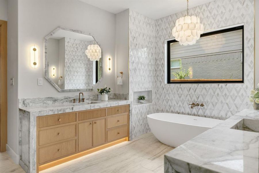 Furnished interior view inside a new home in , Dallas (Image 6).