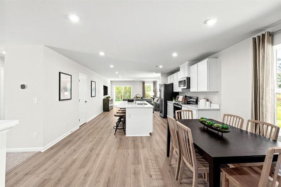 Representative furnished interior of a home built from the Fairview by Ryan Homes in Oakwood Trace, Fairburn (Image 11).