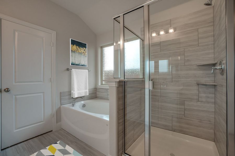 Furnished interior view inside a new home in Whitewing Trails, Princeton (Image 6).