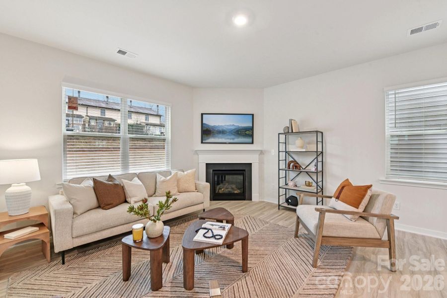 Furnished interior view inside a new home in The Hamptons at Hickory, Hickory (Image 6).
