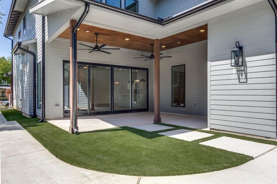 Exterior details and patio area of a home in , Dallas (Image 2). Exterior details and patio area of a home in , Dallas (Image 2).