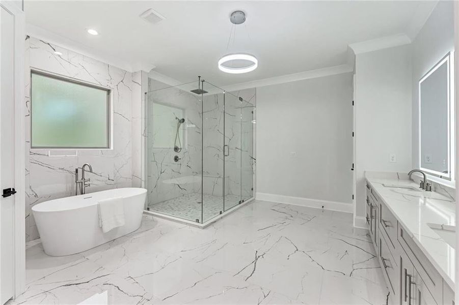 Furnished interior view inside a new home in , Buford (Image 10).