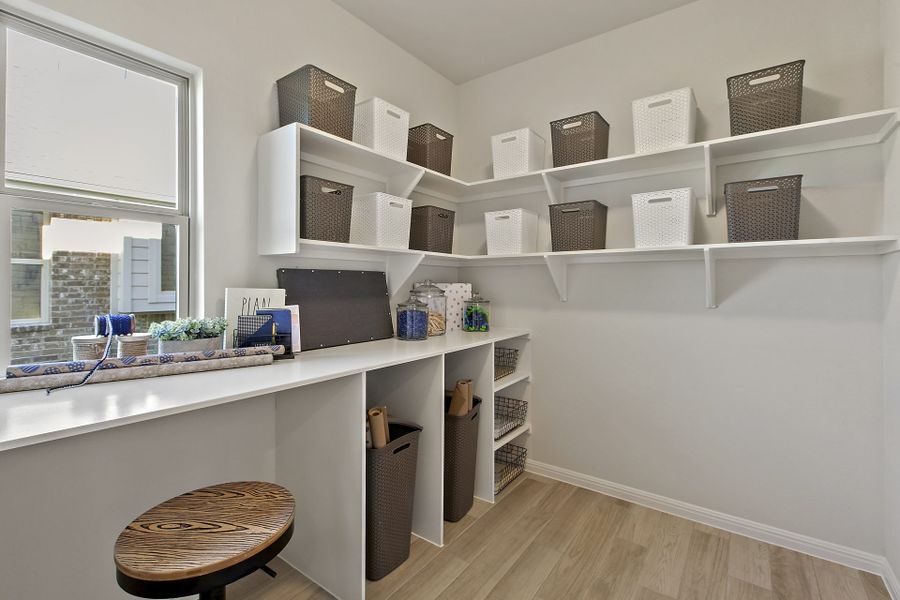 Furnished interior view inside a new home in Crosswinds, Kyle (Image 32). Furnished interior view inside a new home in Crosswinds, Kyle (Image 32).