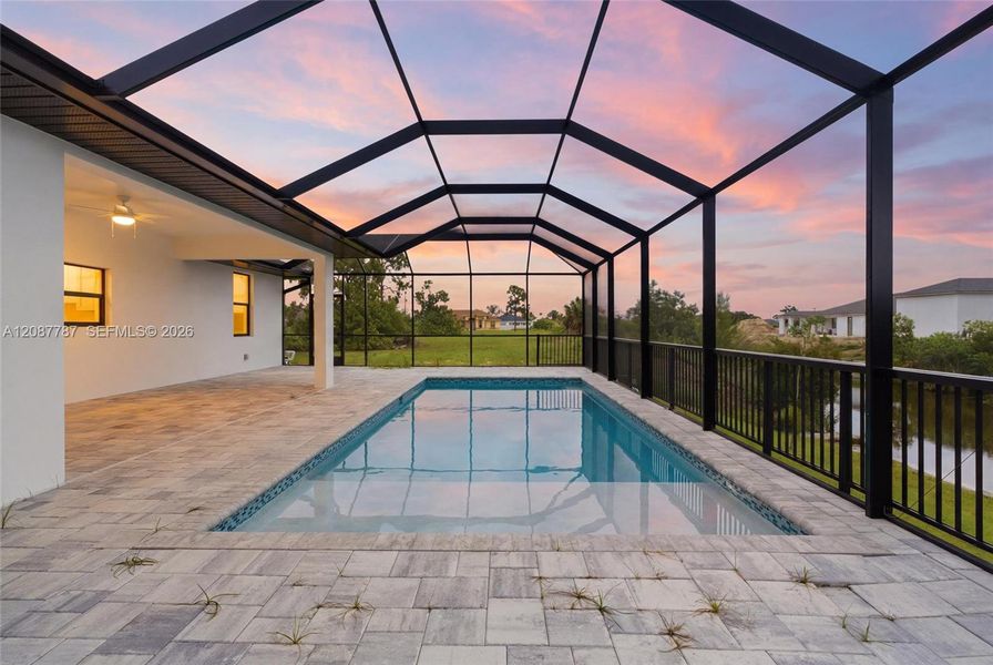 Exterior details and patio area of a home in , Cape Coral (Image 3). Exterior details and patio area of a home in , Cape Coral (Image 3).