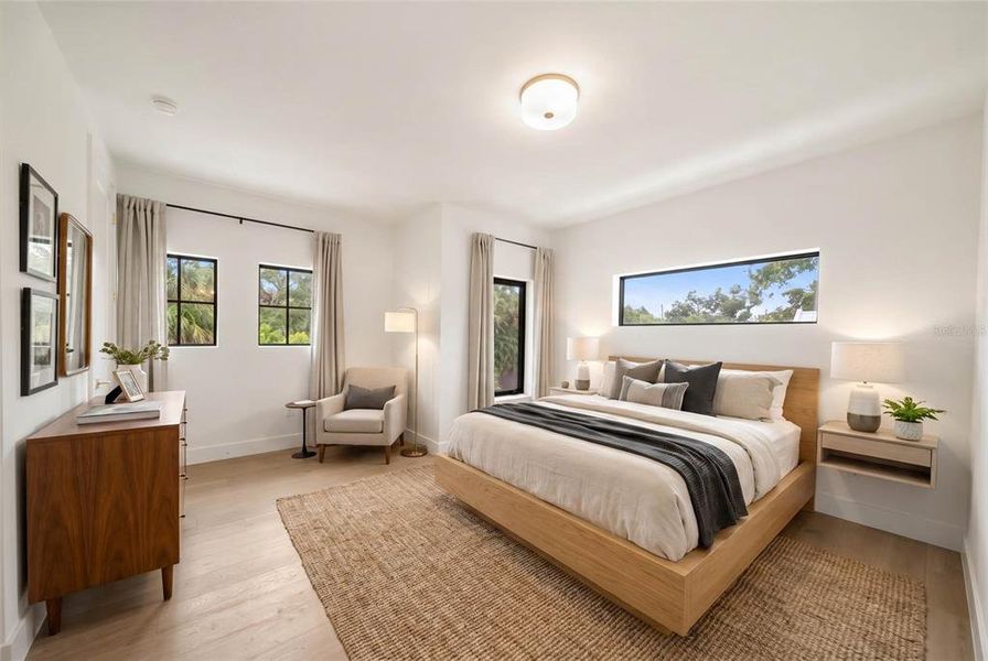 Furnished interior view inside a new home in , Sarasota (Image 54).