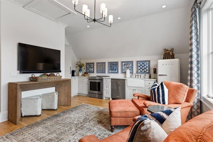 Furnished interior view inside a new home in , Roswell (Image 53).