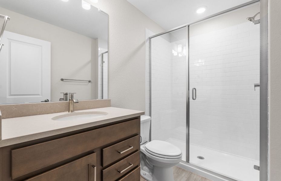 Furnished interior view inside a new home in Harvest Crossing, Aurora (Image 6).
