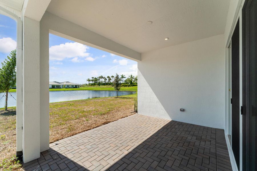 Exterior details and patio area of a home in Tradition - Seville, Port St. Lucie (Image 2). Exterior details and patio area of a home in Tradition - Seville, Port St. Lucie (Image 2).