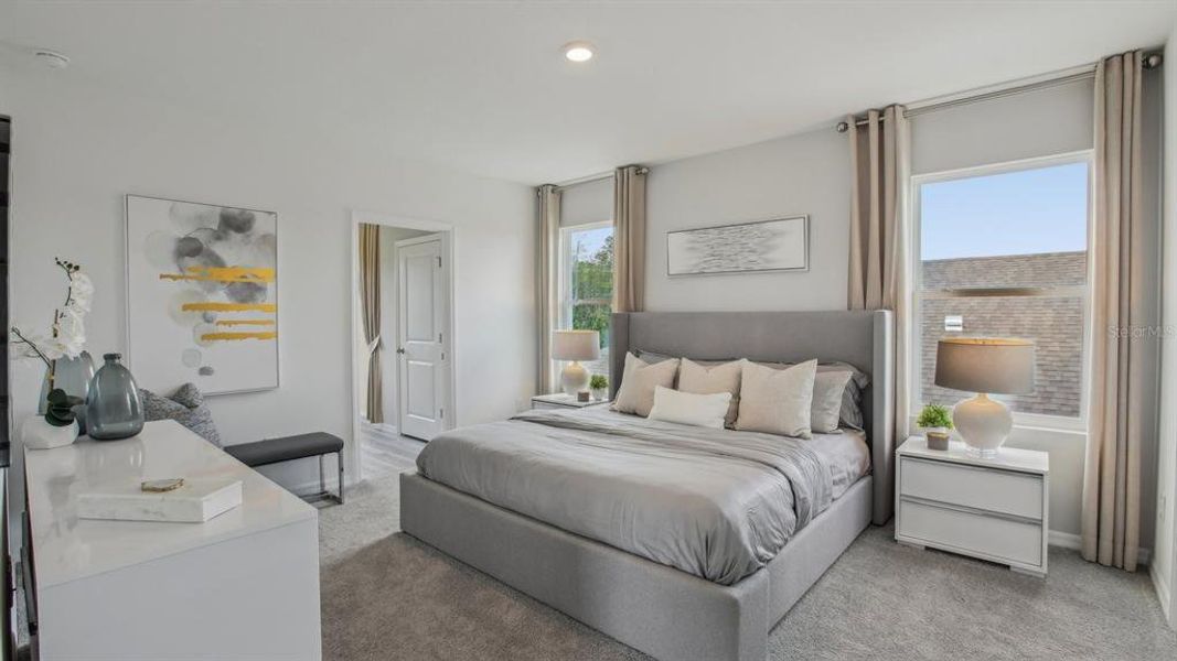 Furnished interior view inside a new home in Deerbrook, Land O' Lakes (Image 10). Furnished interior view inside a new home in Deerbrook, Land O' Lakes (Image 10).