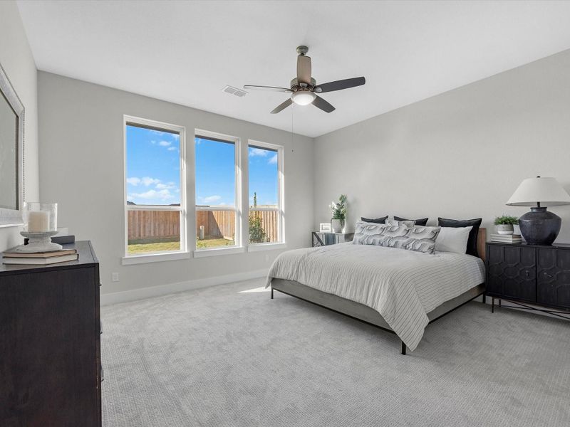 Furnished interior view inside a new home in Dunham Pointe 60′, Cypress (Image 5).