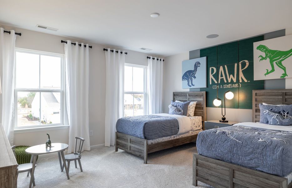 Furnished interior view inside a new home in Stewarts Landing, Charlotte (Image 8).