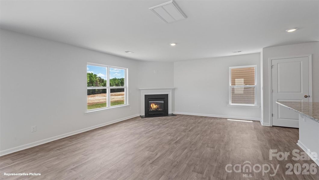 Spacious, unfurnished interior of a new home in The Hamptons at Hickory, Hickory (Image 22).