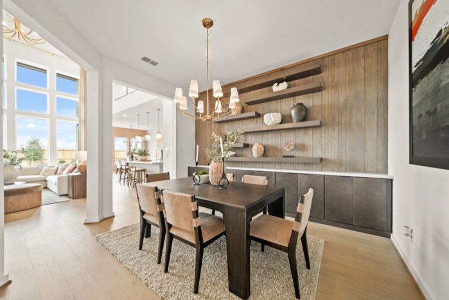 Furnished interior view inside a new home in Meridiana 40', 65', Manvel (Image 17).