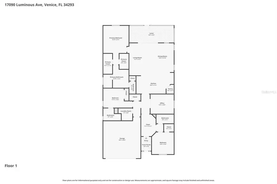 2D floor plan layout of this home in , Venice, FL (Image 4).