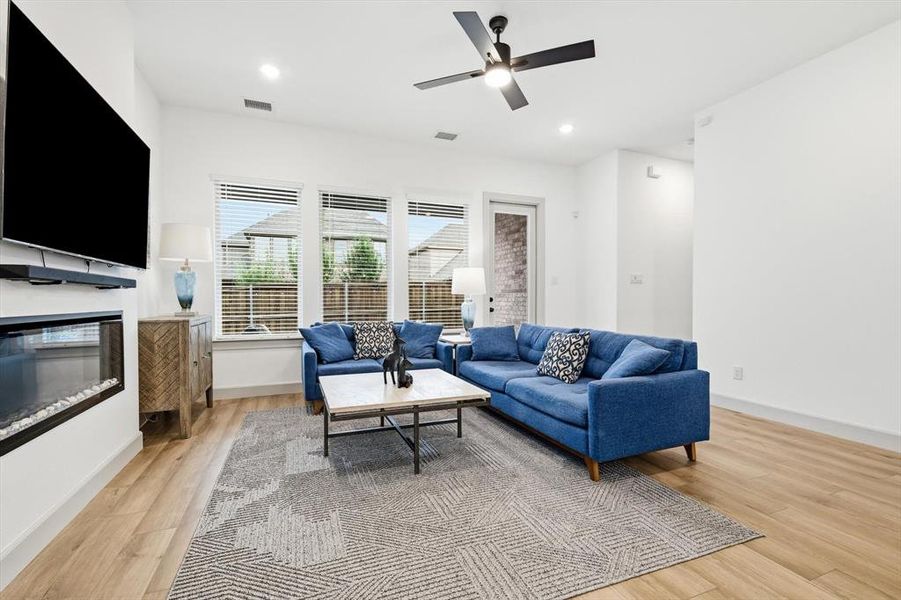 Furnished interior view inside a new home in Estates at Stacy Crossing, McKinney (Image 18).