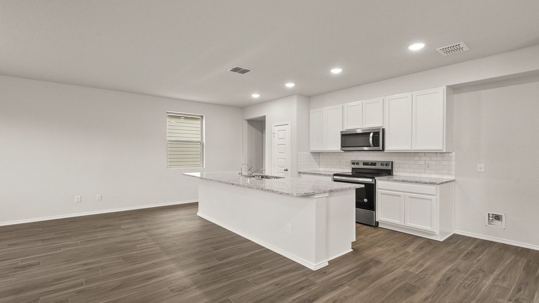 Furnished interior view inside a new home in Somerset Trails, San Antonio (Image 5). Furnished interior view inside a new home in Somerset Trails, San Antonio (Image 5).