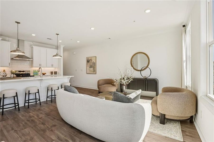 Open concept perfect for entertaining