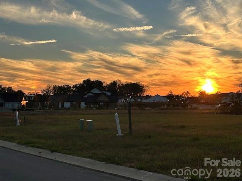 sUNSET TAKEN FROM THE BACK PORCH