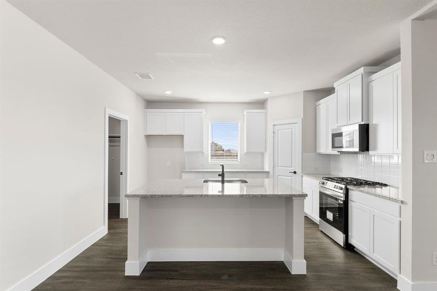 Furnished interior view inside a new home in The Villages of Hurricane Creek, Anna (Image 15). Furnished interior view inside a new home in The Villages of Hurricane Creek, Anna (Image 15).