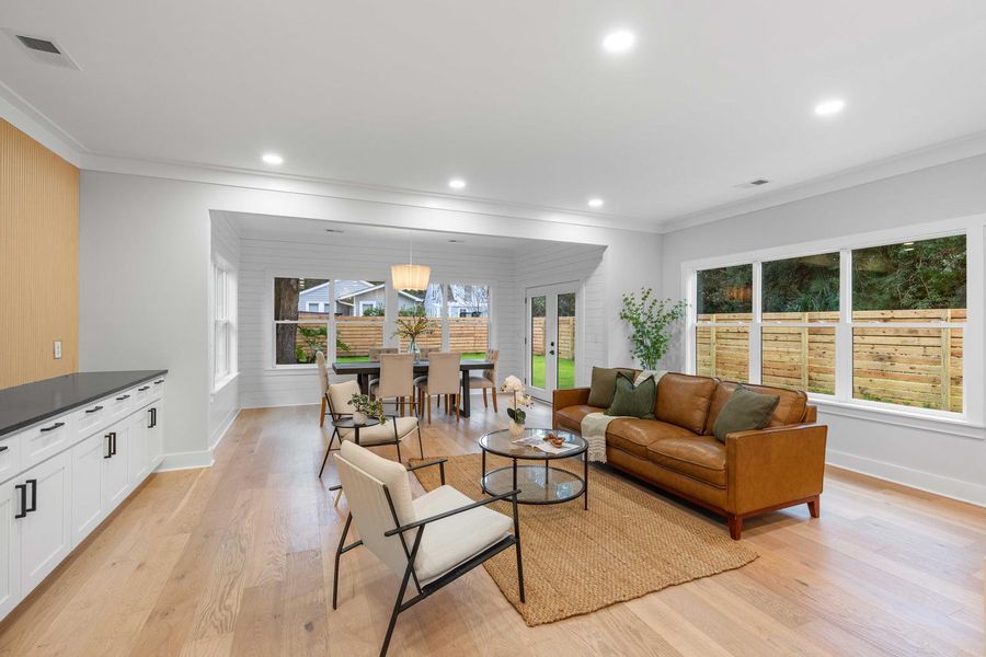 Furnished interior view inside a new home in , Charleston (Image 39).