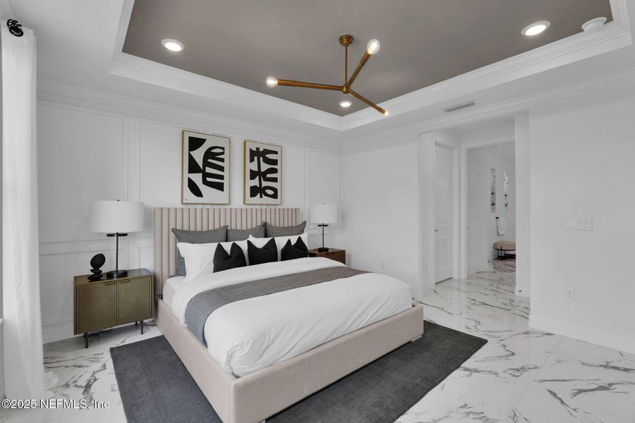 Furnished interior view inside a new home in Summer Bay at Grand Oaks, St. Augustine (Image 10). Furnished interior view inside a new home in Summer Bay at Grand Oaks, St. Augustine (Image 10).