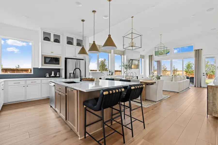 Representative furnished interior of a home built from the Lauren by Chesmar Homes in Wood Leaf Reserve, Tomball (Image 11).
