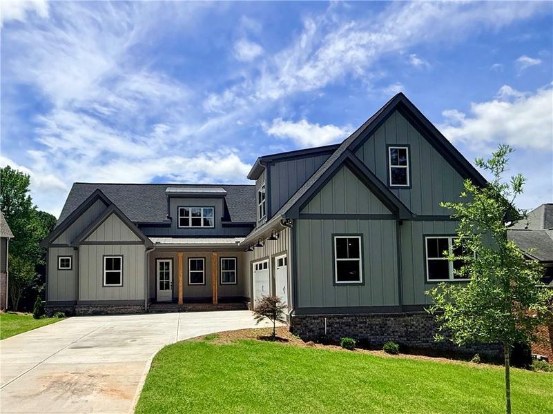 Front exterior of a new home in , Jefferson, GA, highlighting curb appeal (Image 28). Front exterior of a new home in , Jefferson, GA, highlighting curb appeal (Image 28).