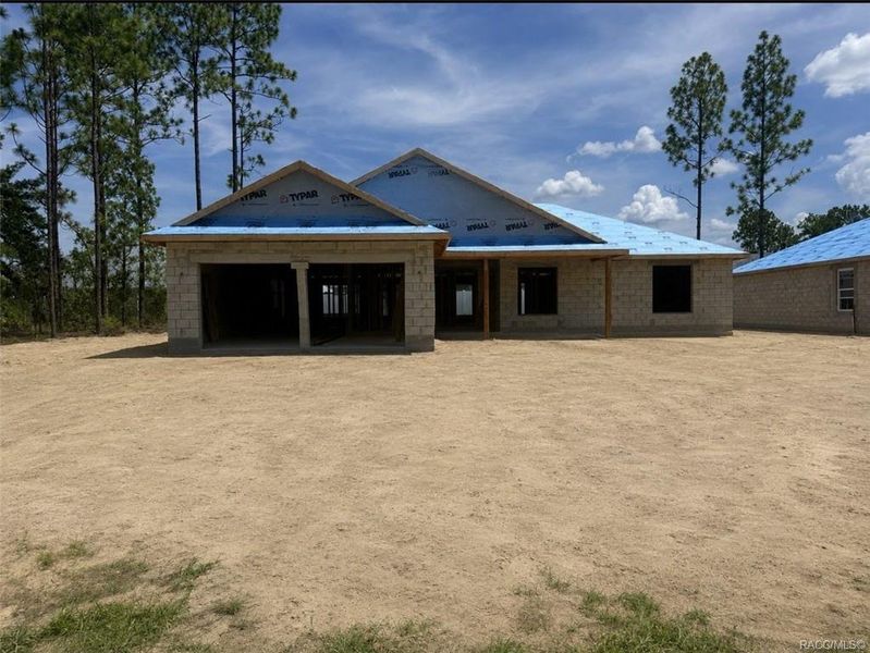 In-progress construction of a new home in The Pines at Citrus Springs, Dunnellon, FL (Image 21).