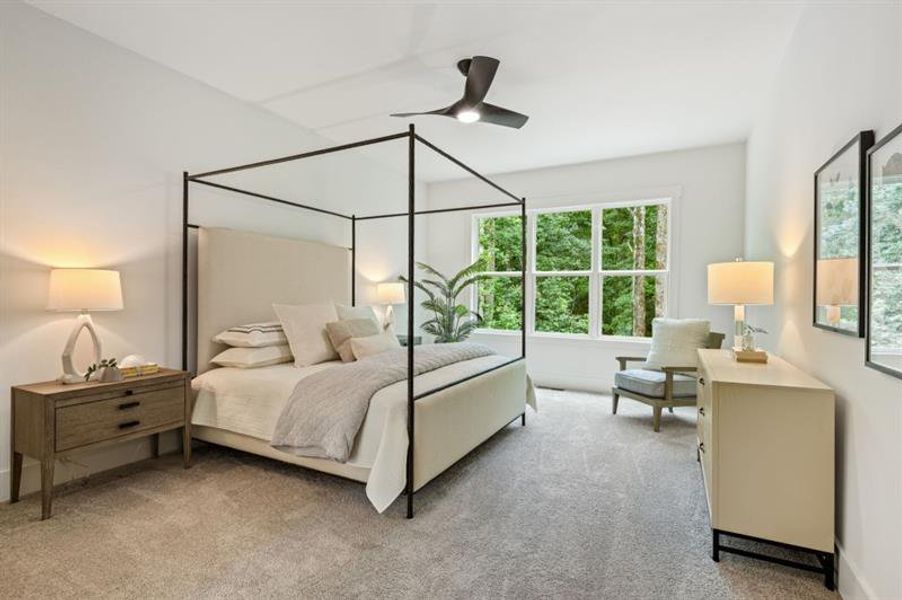 Furnished interior view inside a new home in White Post on Lake Lanier, Gainesville (Image 18).