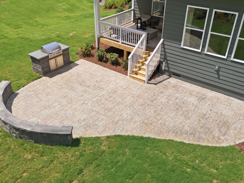 Exterior details and patio area of a home in Rockport, Wake Forest (Image 3).