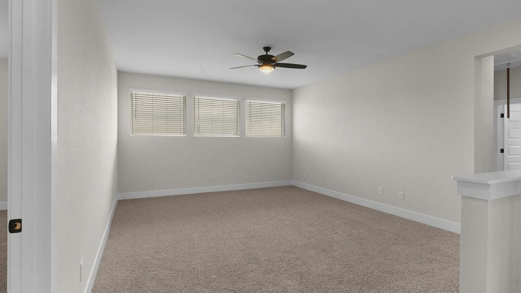 Spacious, unfurnished interior of a new home in The Grove at Blackhawk, Pflugerville (Image 16).