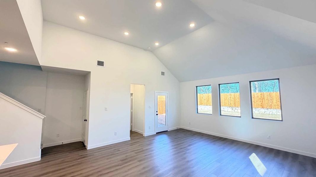 Open Living-Dining Room Construction Progress