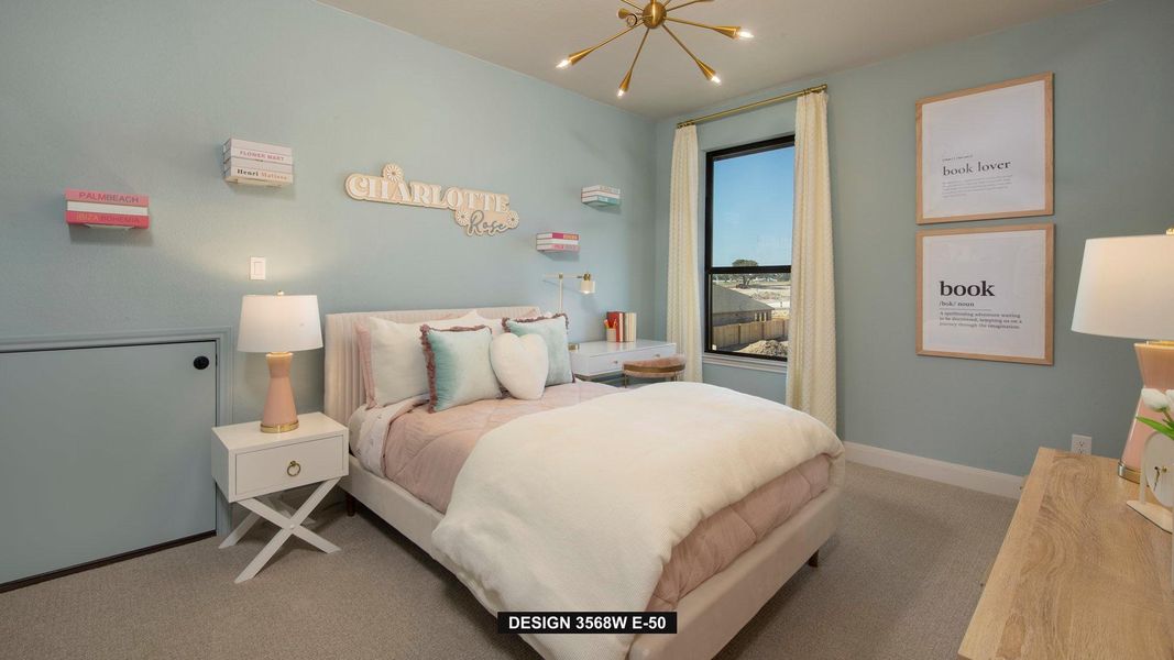 Furnished interior view inside a new home in Lariat 60', Liberty Hill (Image 14).