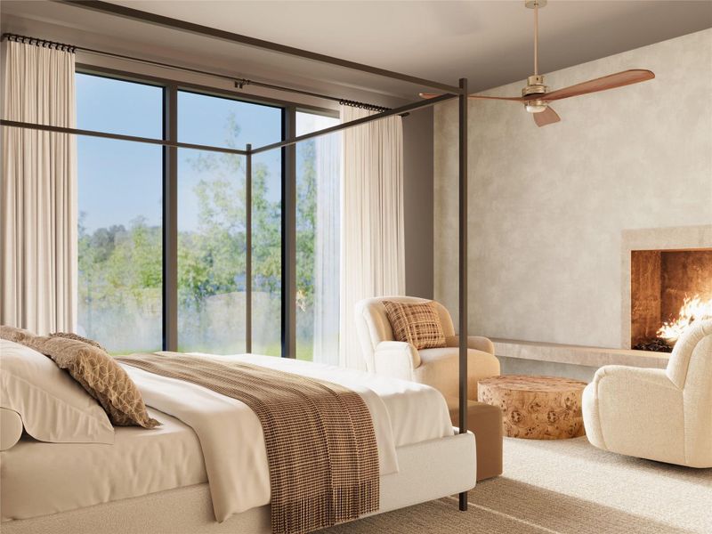 Furnished interior view inside a new home in , Spicewood (Image 21).