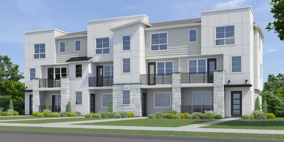 Representative exterior photo of a completed home built from the Willow by Lokal Homes in The Commons at Victory Ridge, Colorado Springs, CO (Image 1).